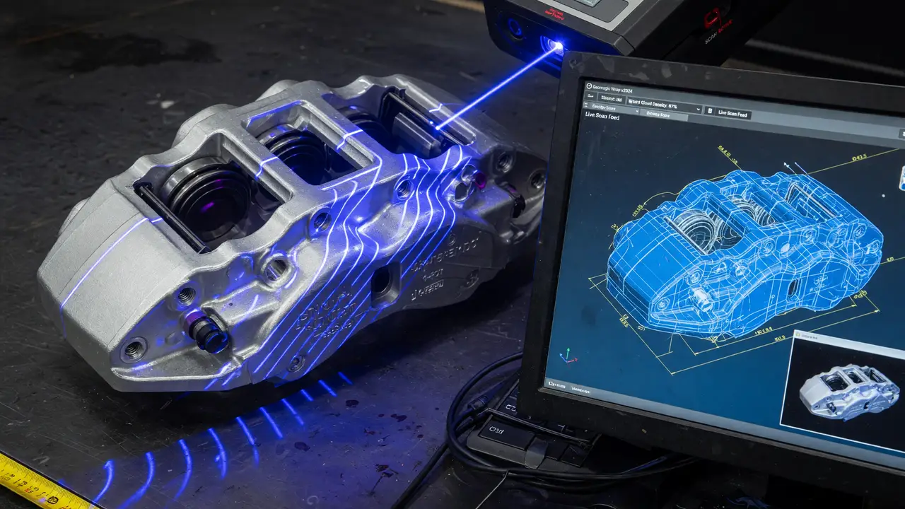 Reverse Engineering with 3D Scanning: From Physical Car Part to CAD Model