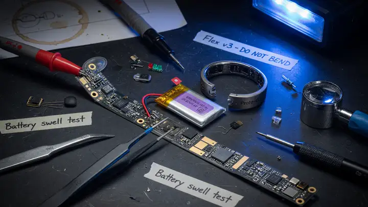 Prototyping a Custom Smart Ring: The Challenges of Flexible PCBs and Tiny Batteries