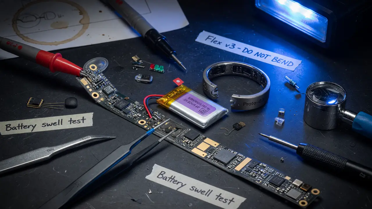Prototyping a Custom Smart Ring: The Challenges of Flexible PCBs and Tiny Batteries