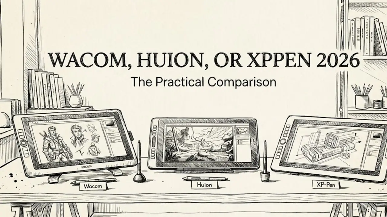 Wacom, Huion or XPen 2025 - A practical comparison of Wacom, Huion, and XPPen drawing tablets in 2025. - reviews - drawing-tablets